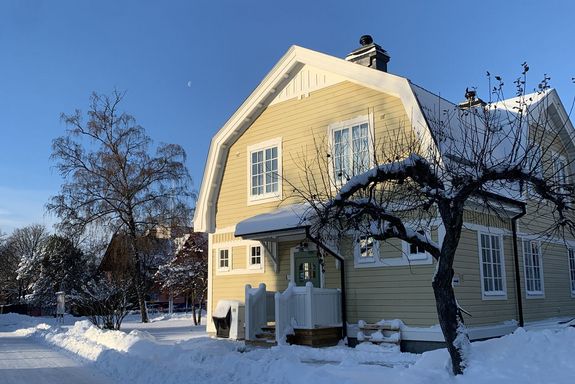 Haus im Winter