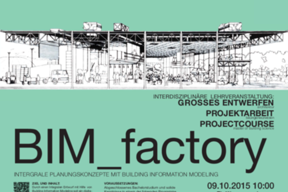 Plakat zur LV BIM Factory 2015