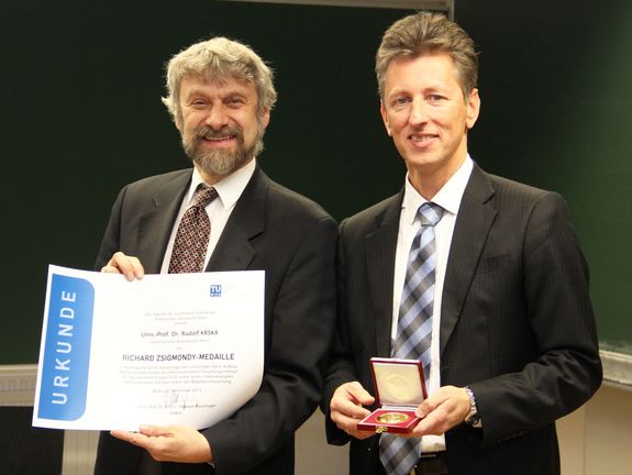 Dekan Herbert Danninger mit Rudolf Krska Dekan Herbert Danninger mit Rudolf Krska