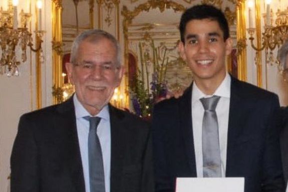 Andreas Rudisch erhält den Körnerpreis 2018 von Bundespräsident Alexander Van der Bellen 