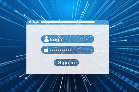 LOGON-Fenster als Symbol für die Online Registrierung