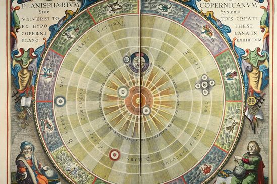 alter Druck Copernicus Weltbild