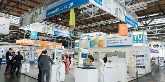Der TU-Messestand bei der Hannover Messe 2016
