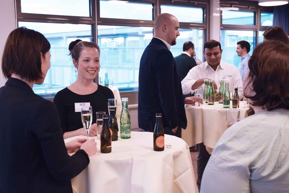 Faculty, Program Management and Students at the Welcome Reception