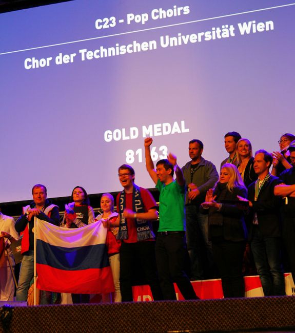 Siegerehrung des TU-Chors