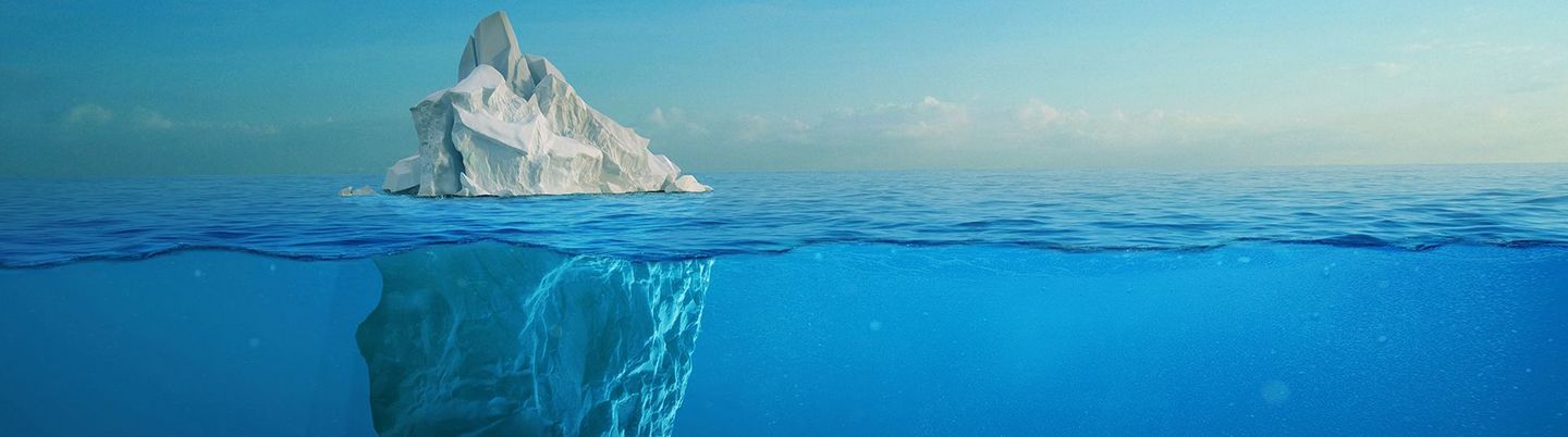 Eisberg im Wasser