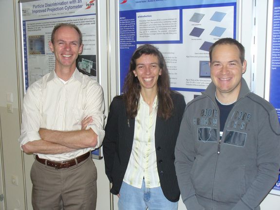 v.l.n.r.: Michael Vellekoop, Christa Nöhammer (ARC), Gabriel Hairer