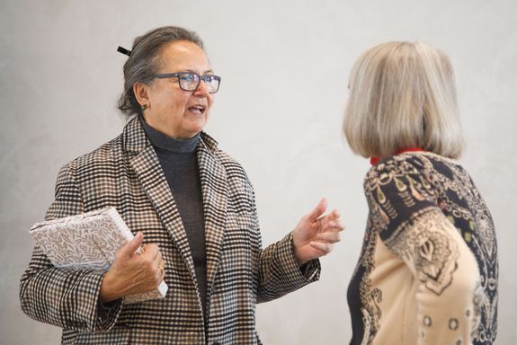 Prof. Dr. Stieldorf in conversation