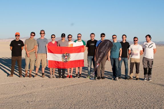 Das Team beim Rekordversuch 2018