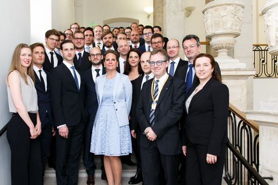 Studierende auf der Graduierung