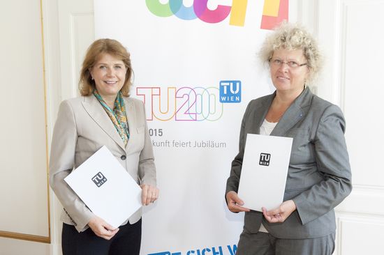 TMW-Direktorin Gabriele Zuna-Kratky, TU-Rektorin Sabine Seidler