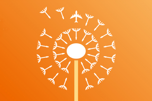 Symbol-Pusteblume für "Seeds for the Future"