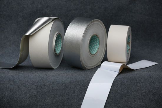 Photo of several reactive pressure-sensitive fixing and adhesive film