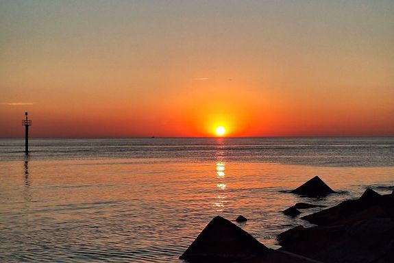 Sonnenuntergang am Meer