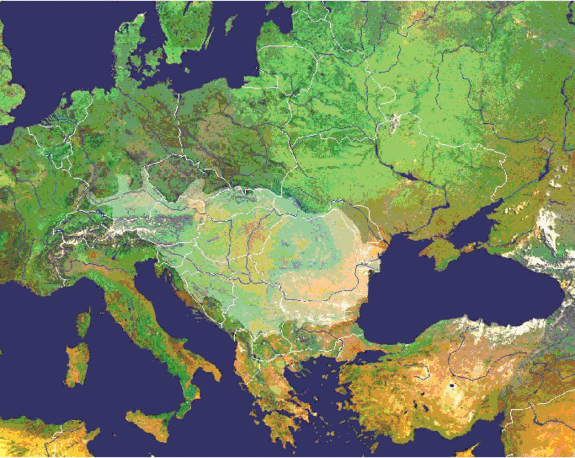 Abb. 4: Donaueinzugsgebiet