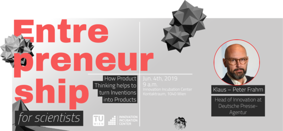 Flyer mit Vortragenden-Portrait und Infos