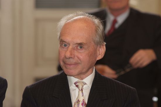 Johannes Mitterauer bei der Verleihung seines Goldenen Diploms 2010