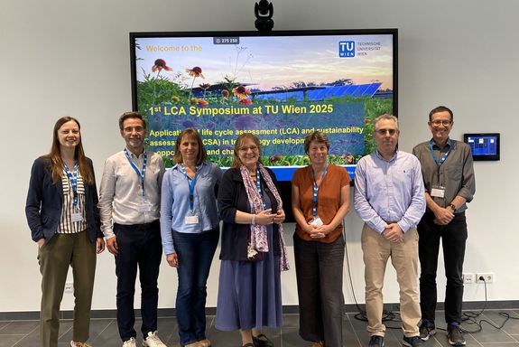 Gruppenfoto: Iris Kral (Boku), Rainer Pamminger, Bettina Mihalyi-Schneider, Manuela Franz, Gudrun Weinwurm, Stavros Papadokonstantakis, Gerhard Piringer (HS Burgenland)