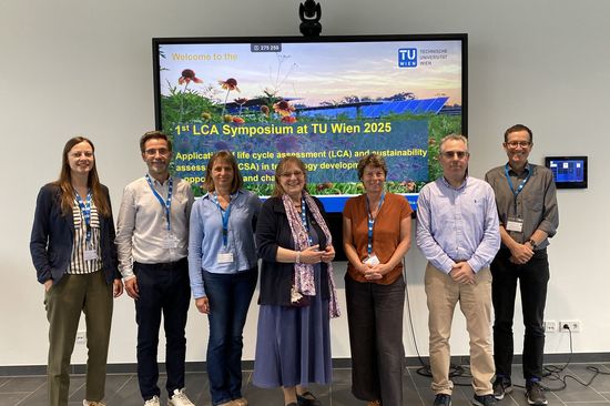 Gruppenfoto: Iris Kral (Boku), Rainer Pamminger, Bettina Mihalyi-Schneider, Manuela Franz, Gudrun Weinwurm, Stavros Papadokonstantakis, Gerhard Piringer (HS Burgenland)