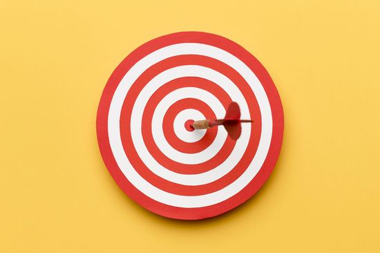 Dart hit the bullseye