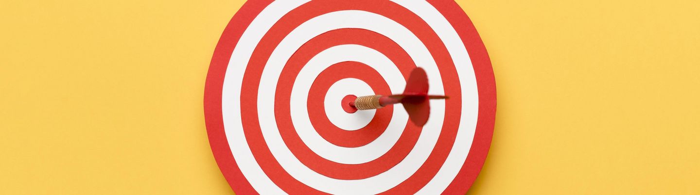 Dart hit the bullseye