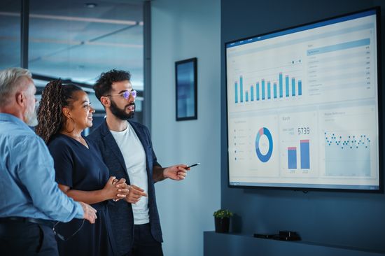 Team spricht über Daten