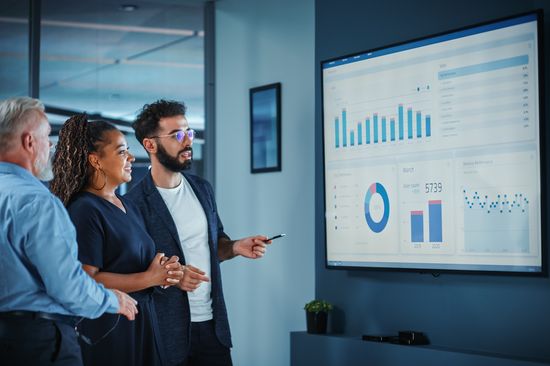 Team discusses data