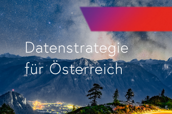 Das Bild zeigt eine  Ausschnitt der Titelseite der Datenstrategie.