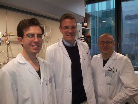 Danny Müller (TU Wien), Georg Steinhauser (Leibniz Universität Hannover) und Peter Weinberger (TU Wien); v.l.n.r.