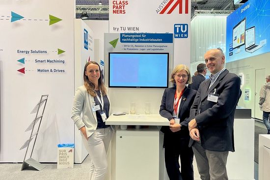 Team J.Reisinger und I.Kovacic am Stand der Messe Hannover