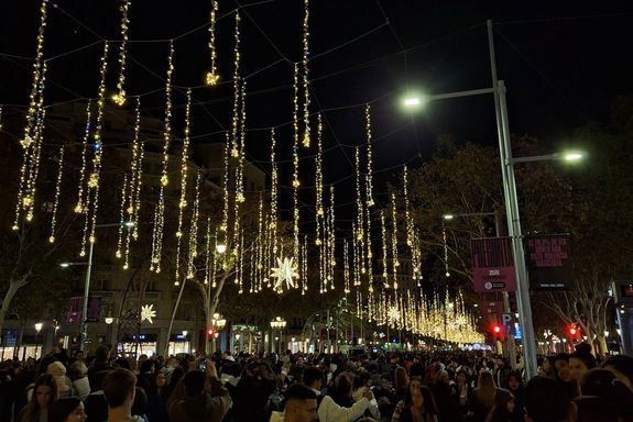 Weihnachtsbeleuchtung in der Stadt