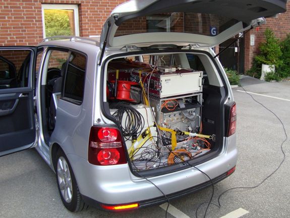 Auf Messkampagne - mit einem Auto voller Messgeräte