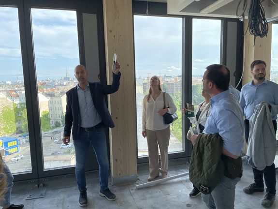 Baustellenbesichtigung mit unseren Teilnehmer_innen