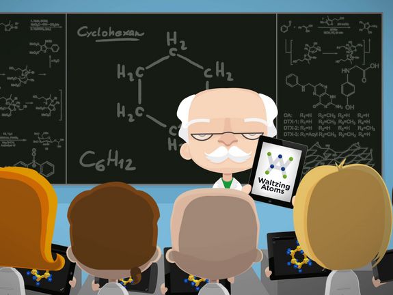 Mit Smartphones Chemie lernen