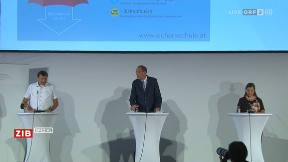 Pressekonferenz von Minister Faßmann vom 4.8.2021