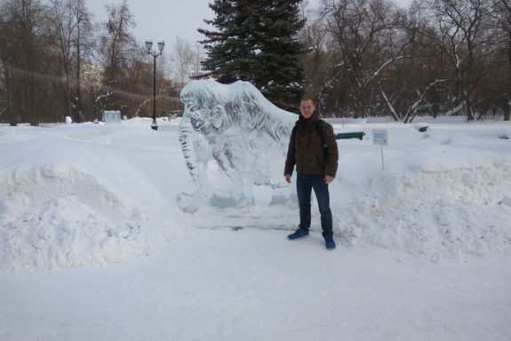 Eisskulptur, Student