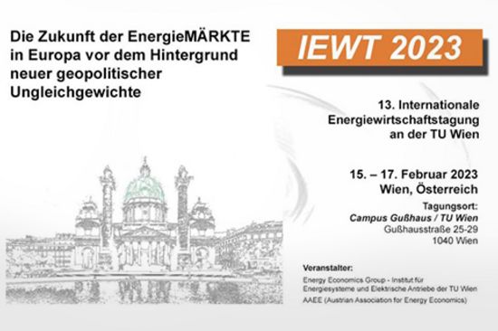 13. Internationalen Energiewirtschaftstagung 