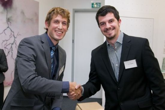 Balthasar Fischer bei der Preisverleihung