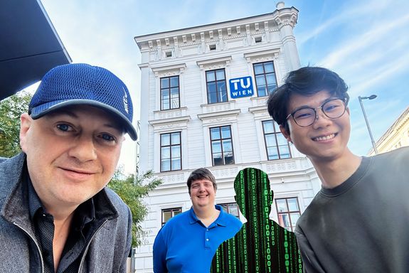 Gruppenfoto vor dem Chemiegebäude der TU Wien