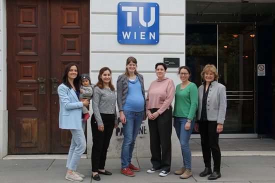 Gruppenfoto: Ekaterina Fokina, Leila Taghizadeh, Sandra Müller, Lena Wallner, Katharina Schuh und Alexia Fürnkranz-Prskawetz (von links)
