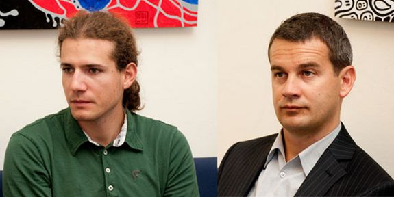 li.: Projektass. Benedikt Nowak, re.: Univ.Prof. Dipl.-Ing. Dr.techn. Helmut Rechberger li.: Projektass. Benedikt Nowak, re.: Univ.Prof. Dipl.-Ing. Dr.techn. Helmut Rechberger
