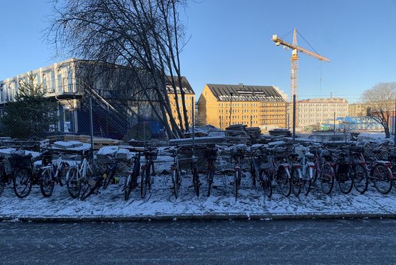 Stadt im Winter