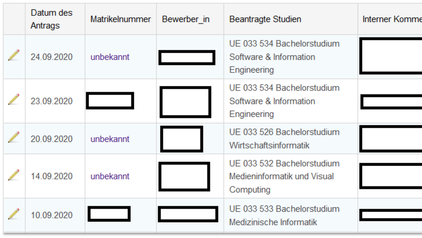 Screenshot Online-Zulassung
