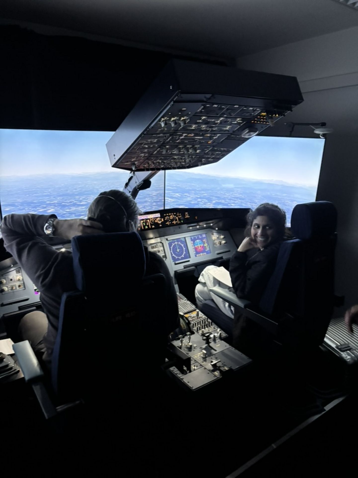 Student in Cockpit