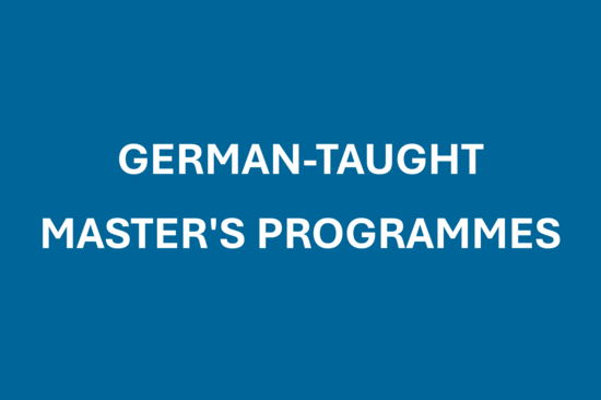 German-taught Master's Programmes