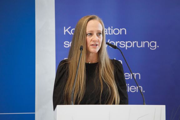 Sandra Hochleitner während ihrer Festrede 