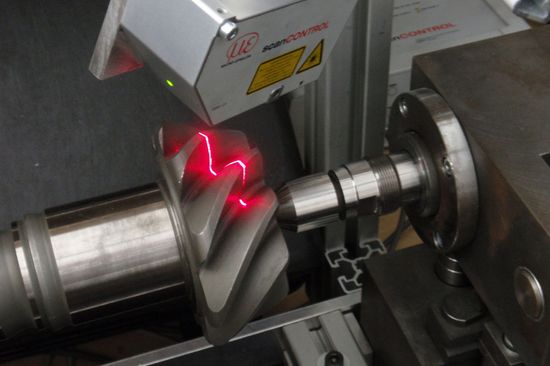 Bauteilprüfung hypoidverzahnter Bauteile mit einem Laserscanner
