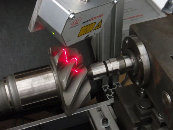 Bauteilprüfung hypoidverzahnter Bauteile mit einem Laserscanner