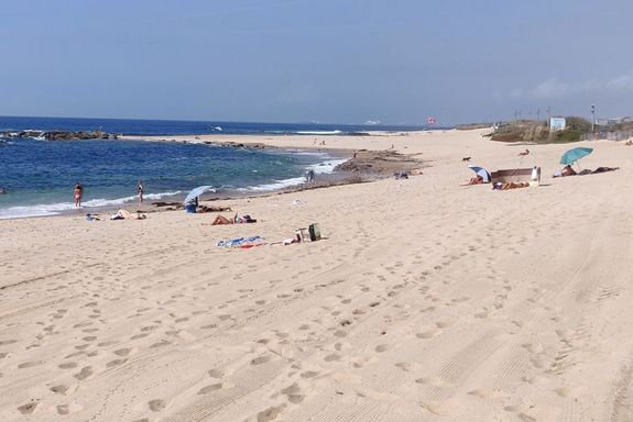 Leute auf dem Strand