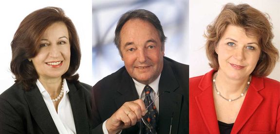 Monika Fehrer (Foto: TU Graz), Peter Schuster (Foto: http://www.tbi.univie.ac.at/~pks/), Gabriele Zuna-Kratky (Foto: Inge Prader)